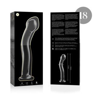 NEBULA SERIES BY IBIZA - MODÈLE 18 GODE EN VERRE BOROSILICATE ROSE 18.5 CM -O- 3.5 CM