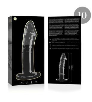 NEBULA SERIES BY IBIZA - MODÈLE 19 GODE EN VERRE BOROSILICATE ROSE 18.5 CM -O- 4 CM