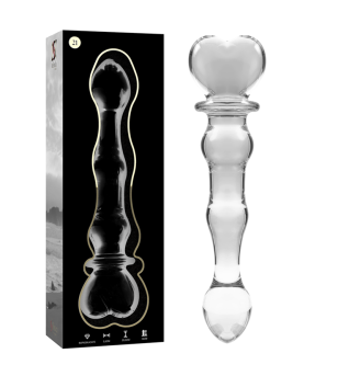NEBULA SERIES BY IBIZA - MODÈLE 21 GODE EN VERRE BOROSILICATE ROSE 20.5 CM -O- 3.5 CM