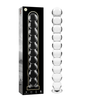 NEBULA SERIES BY IBIZA - MODÈLE 22 GODE EN VERRE BOROSILICATE ROSE 21.5 CM -O- 2.5 CM