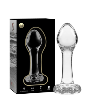 NEBULA SERIES BY IBIZA - PLUG ANAL MODÈLE 2 VERRE BOROSILICATE ROSE 11 CM -O- 3.5 CM