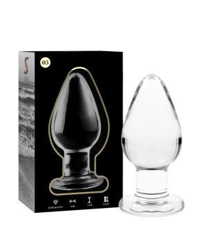 NEBULA SERIES BY IBIZA - PLUG ANAL MODÈLE 3 VERRE BOROSILICATE ROSE 11 CM -O- 5 CM