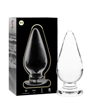 NEBULA SERIES BY IBIZA - PLUG ANAL MODÈLE 4 VERRE BOROSILICATE ROSE 11 CM -O- 5 CM