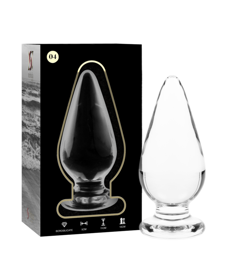 NEBULA SERIES BY IBIZA - PLUG ANAL MODÈLE 4 VERRE BOROSILICATE ROSE 11 CM -O- 5 CM