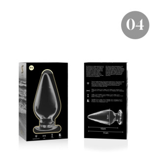 NEBULA SERIES BY IBIZA - PLUG ANAL MODÈLE 4 VERRE BOROSILICATE ROSE 11 CM -O- 5 CM