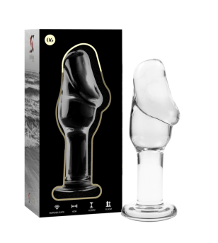 NEBULA SERIES BY IBIZA - PLUG ANAL MODÈLE 6 VERRE BOROSILICATE ROSE 12.5 CM -O- 4 CM