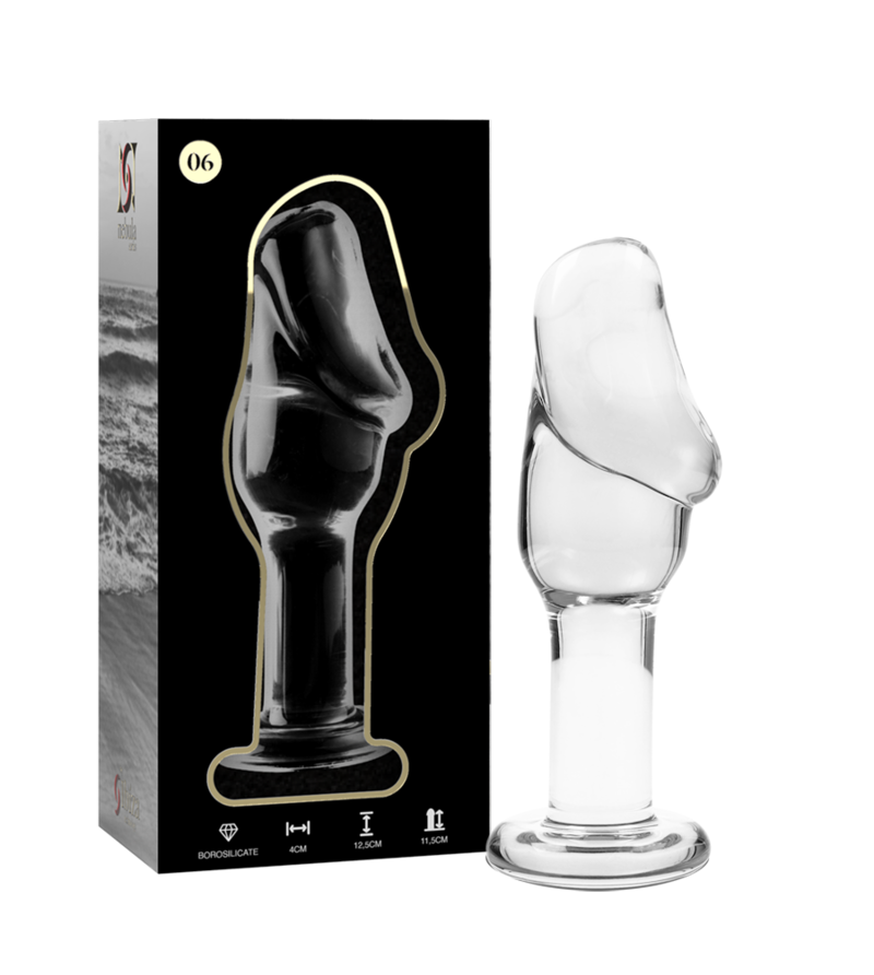 NEBULA SERIES BY IBIZA - PLUG ANAL MODÈLE 6 VERRE BOROSILICATE ROSE 12.5 CM -O- 4 CM