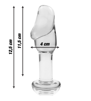 NEBULA SERIES BY IBIZA - PLUG ANAL MODÈLE 6 VERRE BOROSILICATE ROSE 12.5 CM -O- 4 CM