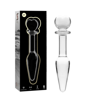 NEBULA SERIES BY IBIZA - PLUG ANAL MODÈLE 7 VERRE BOROSILICATE ROSE 13.5 CM -O- 3 CM