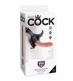 KING COCK HARNAIS AVEC PÉNIS NATUREL RÉALISTE 20,3 CM