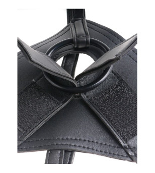 KING COCK - HARNAIS AVEC PÉNIS BRUN RÉALISTE 20,3 CM