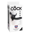 KING COCK - HARNAIS AVEC PÉNIS NOIR RÉALISTE 22,9 CM