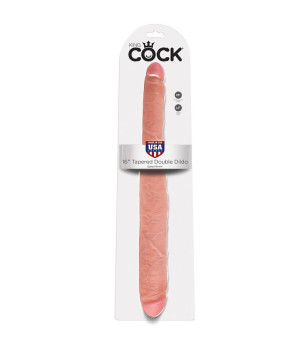 KING COCK GODE DOUBLE NATUREL 40.6 CM