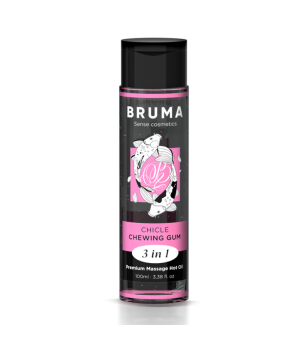 BRUMA - HUILE DE MASSAGE PREMIUM EFFET CHALEUR SAVEUR GOMME 3 EN 1 - 100 ML
