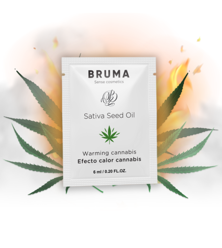 BRUMA - HUILE DE GRAINES DE SATIVA GEL GLISSANT RÉCHAUFFANT SAVEUR DE CANNABIS 6 ML