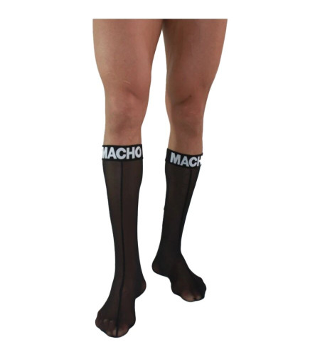 MACHO - CHAUSSETTES FINES TAILLE UNIQUE NOIRES