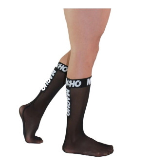MACHO - CHAUSSETTES FINES TAILLE UNIQUE NOIRES