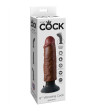 KING COCK - BITE VIBRANTE MARRON 15,24 CM