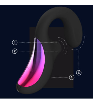 LELO - ENIGMA CRUISE MASSEUR SONIQUE DOUBLE STIMULATION NOIR