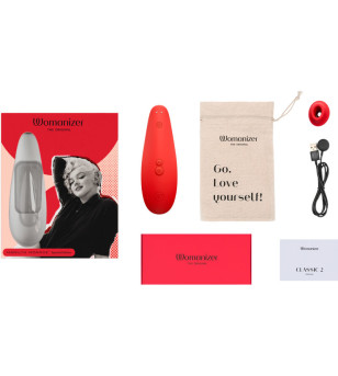 WOMANIZER - MARILYN MONROE CLASSIC 2 STIMULATEUR CLITORAL VIVID RED