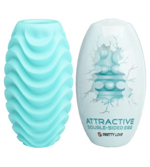 PRETTY LOVE - OEUF MASTURBATEUR DOUBLE FACE TURQUOISE