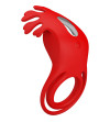 PRETTY LOVE - ANNEAU VIBRATEUR RUBEN 7 VIBRATIONS SILICONE ROUGE