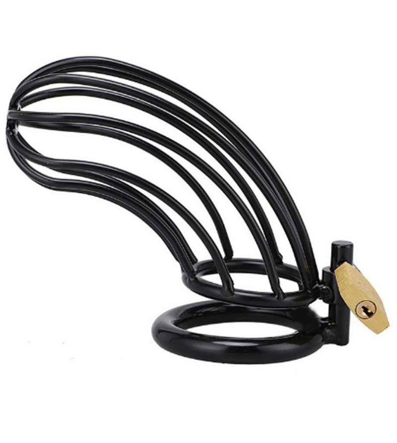 METAL HARD - CAGE DANNEAU DE CHASTETÉ DOISEAU NOIR