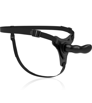 FETISH SUBMISSIVE HARNESS - SILICONE NOIR POINT G 16 CM