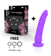 DELTA CLUB - TOYS HARNAIS + DONG SILICONE VIOLET 17 CM -O- 3 CM