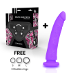 DELTA CLUB - TOYS ARNES + DONG SILICONE VIOLET 20 CM -O- 4 CM