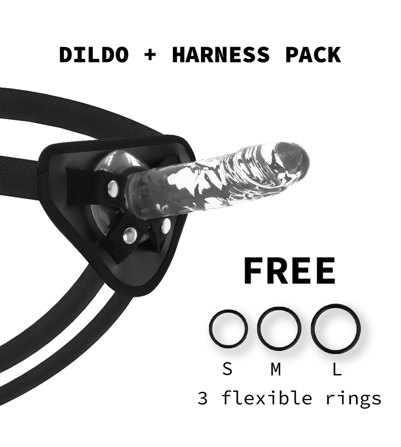 X RAY - HARNAIS + BITE TRANSPARENT 18 CM -O- 4 CM