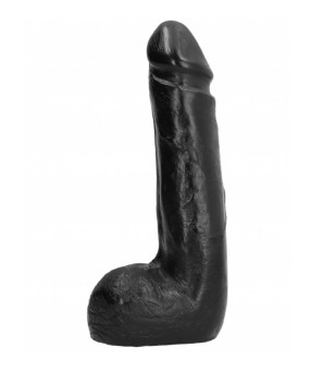 ALL BLACK - GODE RÉALISTE NOIR DOUX 20 CM