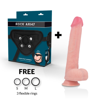 ROCKARMY - ARN S + GODE EN SILICONE LIQUIDE PREMIUM KINGCOBRA 24 CM -O- 4.77 CM