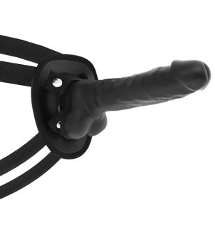 COCK MILLER - HARNAIS + SILICONE DENSITÉ ARTICULABLE COCKSIL NOIR 18 CM