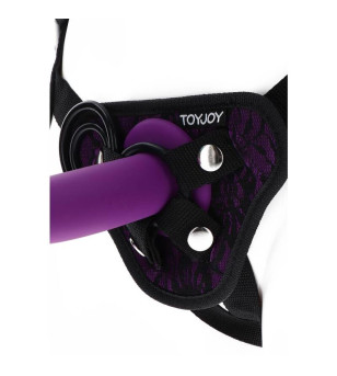 GET REAL - HARNAIS EN DENTELLE  STRAP-ON VIOLET