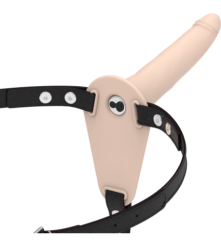 FETISH SUBMISSIVE HARNESS - VIBRATEUR SILICONE FLESH 15 CM