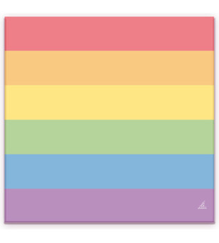 PRIDE - SET 20 SERVIETTES DRAPEAU LGBT