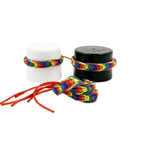 PRIDE - BRACELET FILS TRESSÉS DRAPEAU LGBT