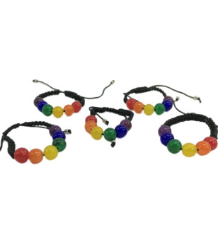 PRIDE - BRACELET PETITE BALLE DRAPEAU LGBT