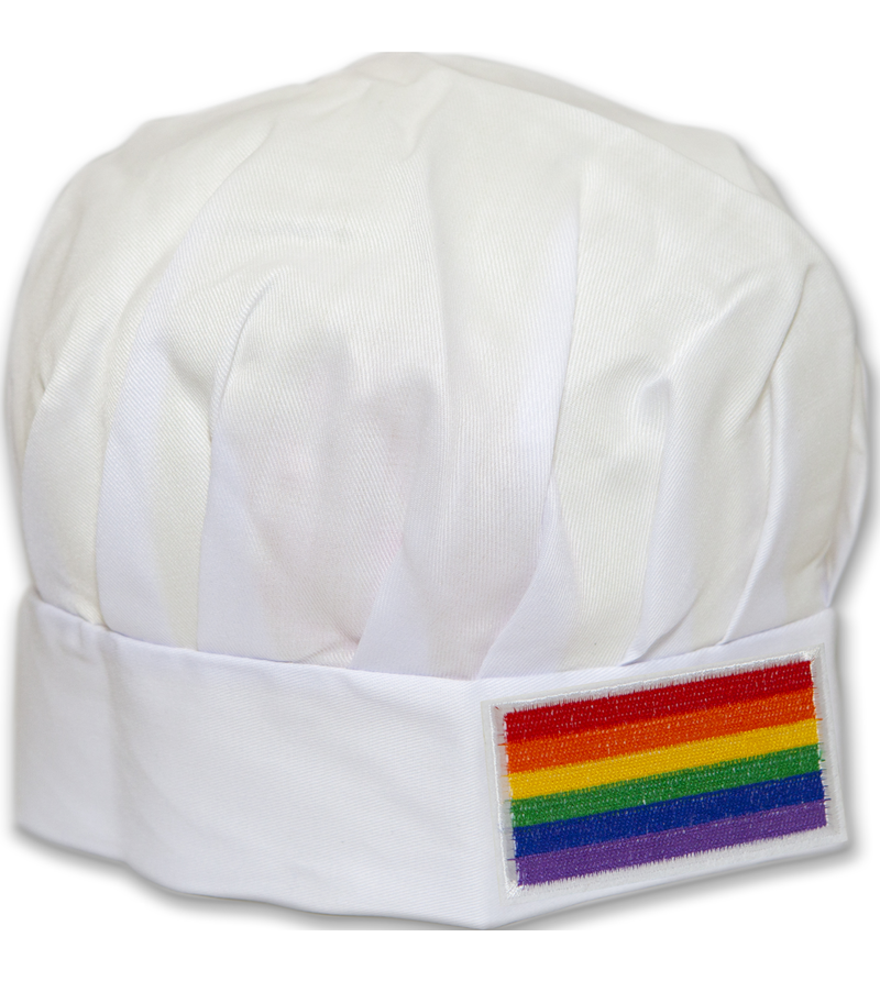 PRIDE - CHAPEAU DE CUISINE DRAPEAU LGBT AVEC DRAPEAU LGBT