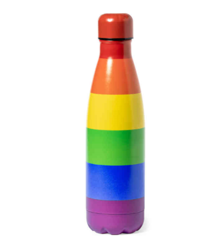 PRIDE - CHAUFFE-EAU MÉTALLIQUE AVEC LE DRAPEAU LGBT