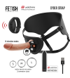 FETISH SUBMISSIVE CYBER STRAP - HARNAIS AVEC GODE ET TÉLÉCOMMANDE BULLET TECHNOLOGIE WATCHME M