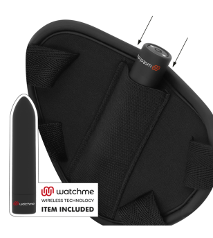 FETISH SUBMISSIVE CYBER STRAP - HARNAIS AVEC GODE ET TÉLÉCOMMANDE BULLET TECHNOLOGIE WATCHME M