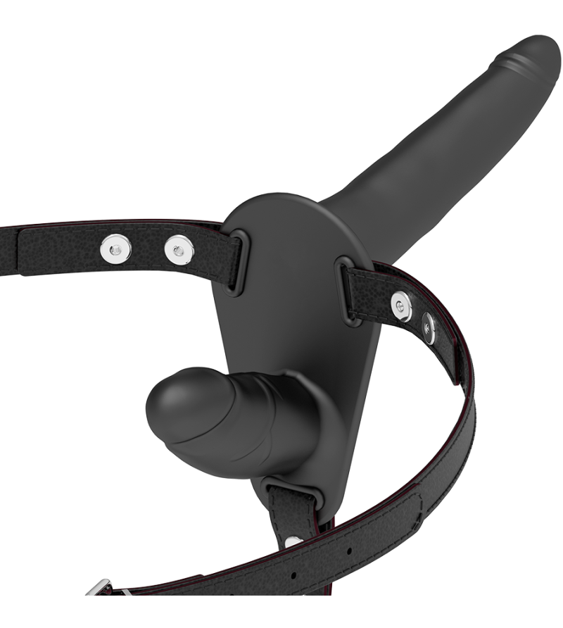 FETISH SUBMISSIVE HARNESS - DOUBLE PÉNÉTRATION NOIR