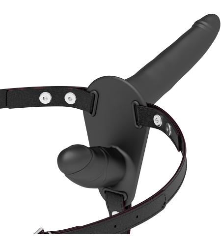 FETISH SUBMISSIVE HARNESS - DOUBLE PÉNÉTRATION NOIR