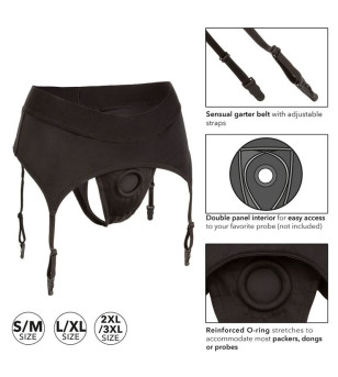 CALEXOTICS - BOUNDLESS STRING AVEC JARRETIÈRE L/XL