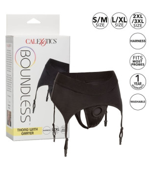 CALEXOTICS - BOUNDLESS STRING AVEC JARRETIÈRE S/M