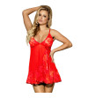 SUBBLIME - BABYDOLL FLORAL LACES ROUGE L / XL