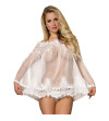 SUBBLIME - BABYDOLL BLANC MANCHES ÉVASÉES S / M