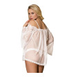 SUBBLIME - BABYDOLL BLANC MANCHES ÉVASÉES S / M